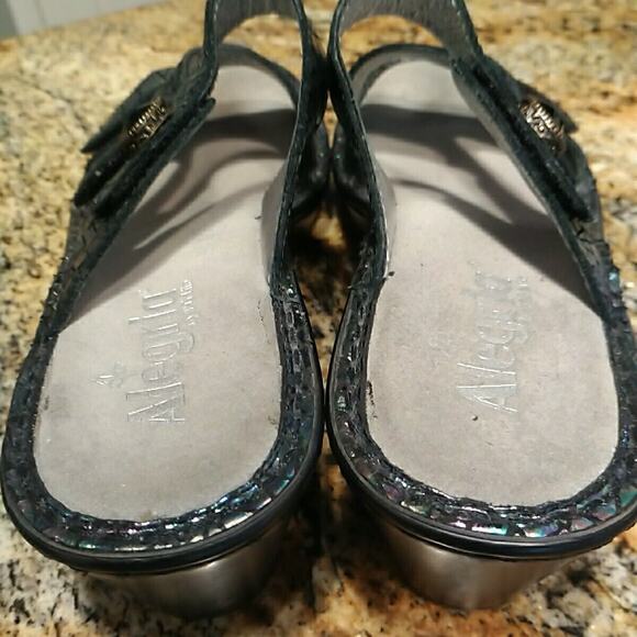 Alegria Camile Tectonic Iridescent Comfort Slip Resistant Sandal LOT-372 38 8.5 - Picture 10 of 12